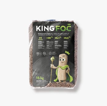 4 Palet de 77 sacos de pellet KINGFOC